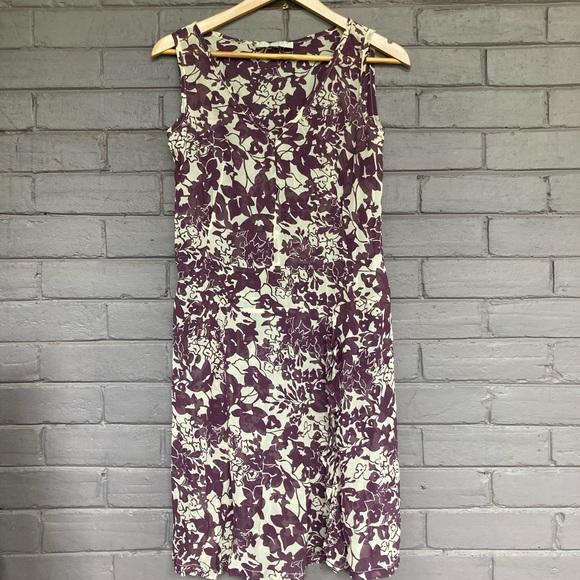 Comrags silk v-neck sheer dress, midi - Picture 5 of 9